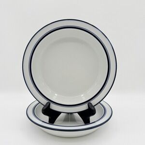 Dansk Christianshavn Bistro Blue Rim Soup Bowls, Set of 2 – Japan